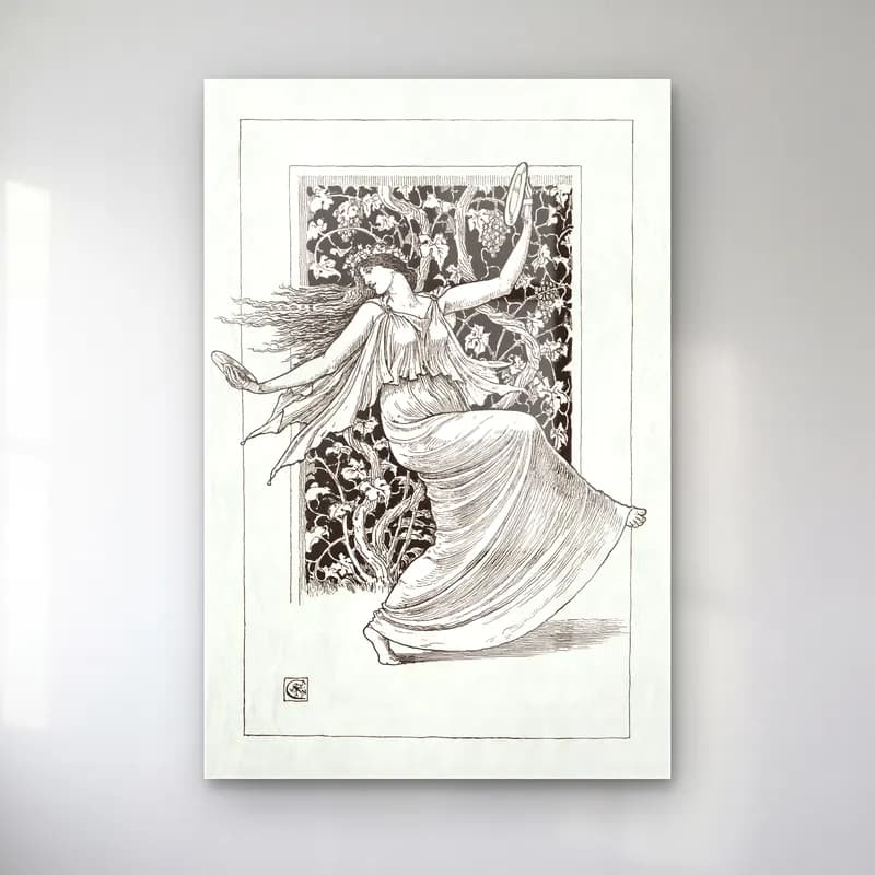 Vintage Elbiseli Kadın No. 43 cam tablo — Vintage Elbiseli Kadın No. 43 — vintage elbiseli kadın