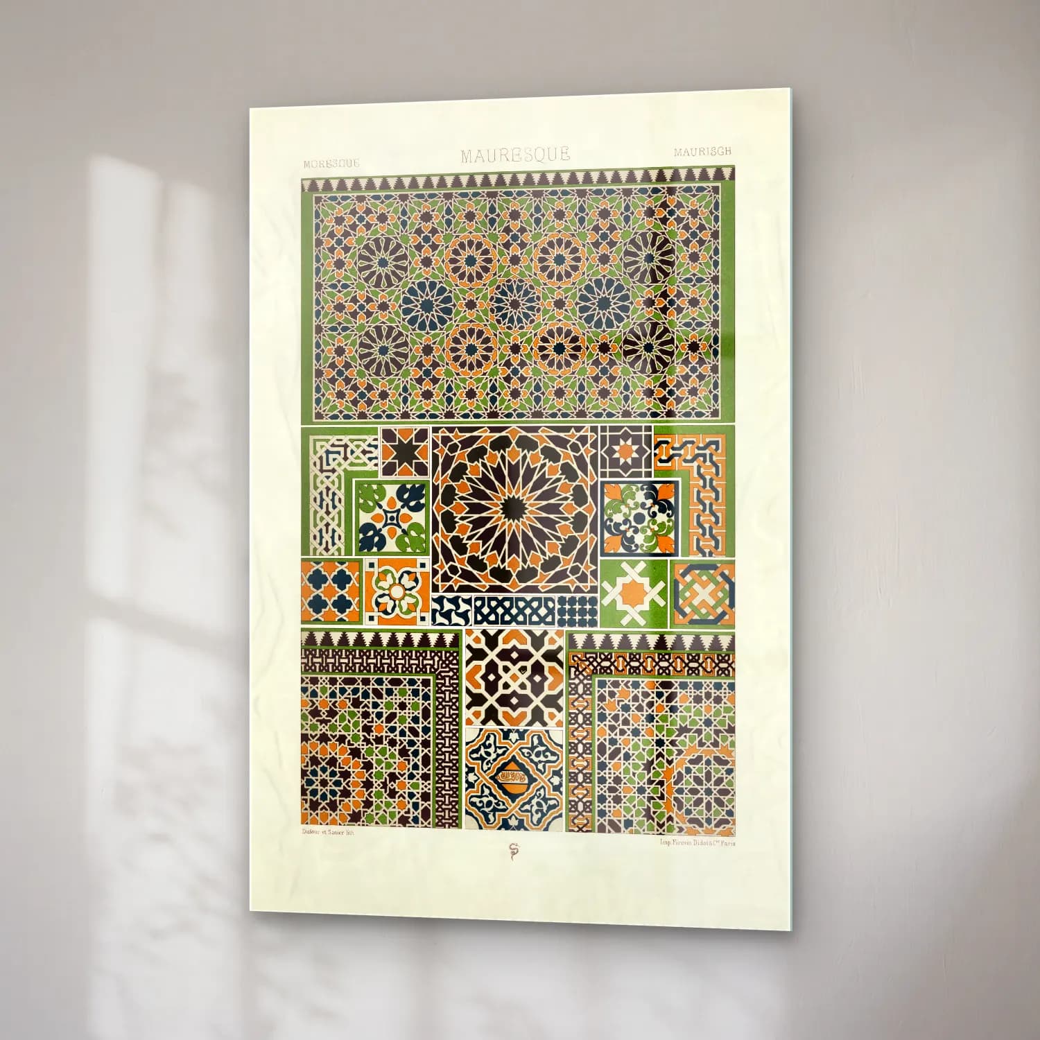 Albert Racine – Moresque pattern cam tablo — sağ açıdan görünüm