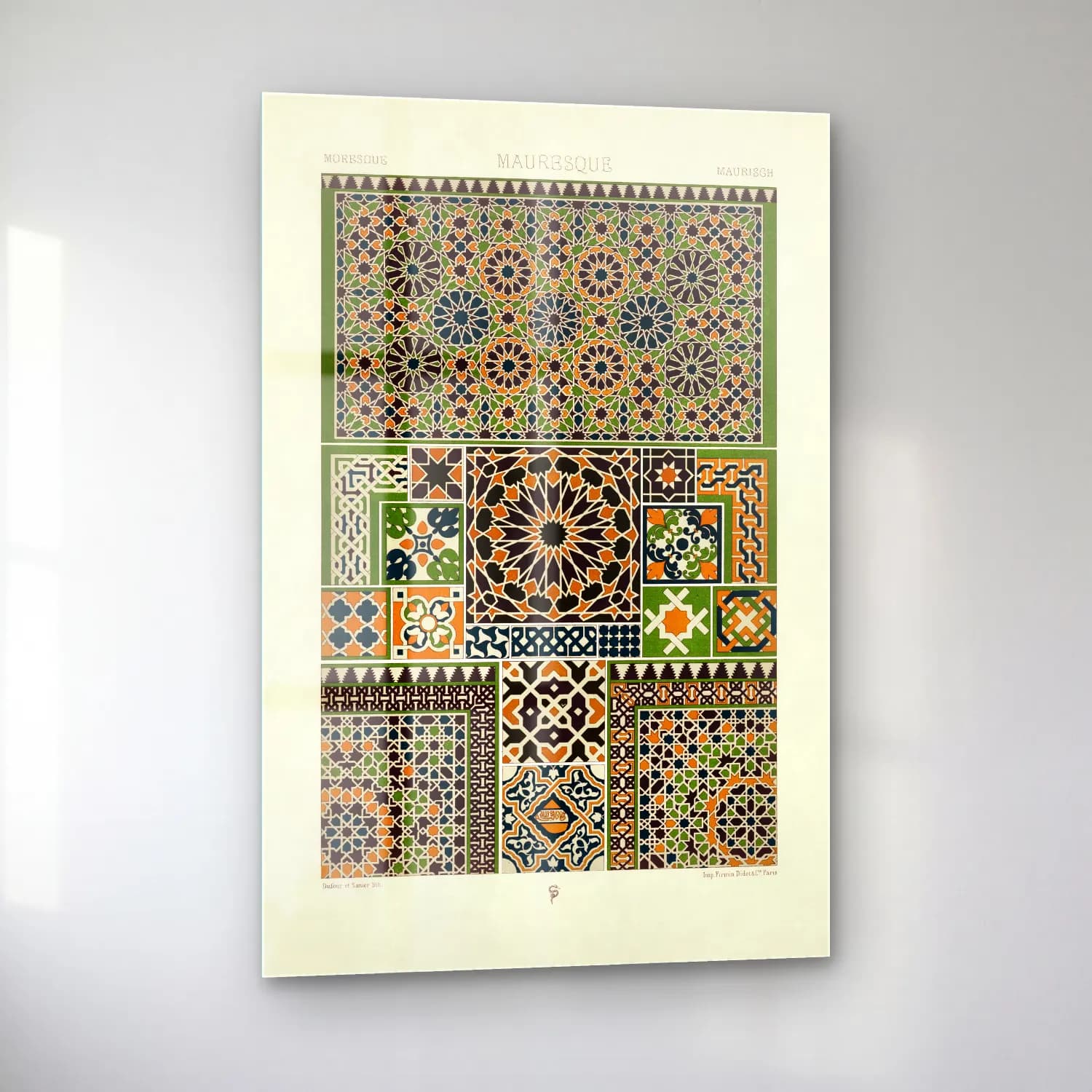 Albert Racine – Moresque pattern cam tablo — sol açıdan görünüm