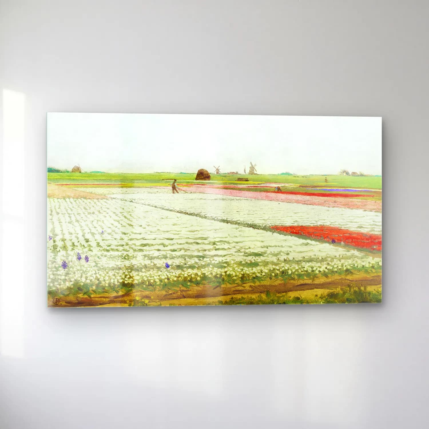 Gerrit Willem Dijsselhof – Tulip Fields cam tablo — sol açıdan görünüm