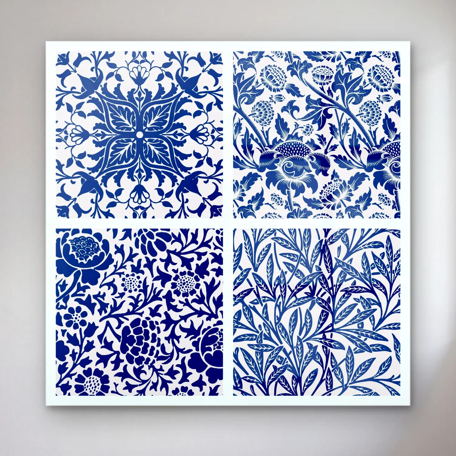 Vintage Çiçek Deseni No. 23 cam tablo — Vintage Çiçek Deseni No. 23 — vintage çiçek deseni