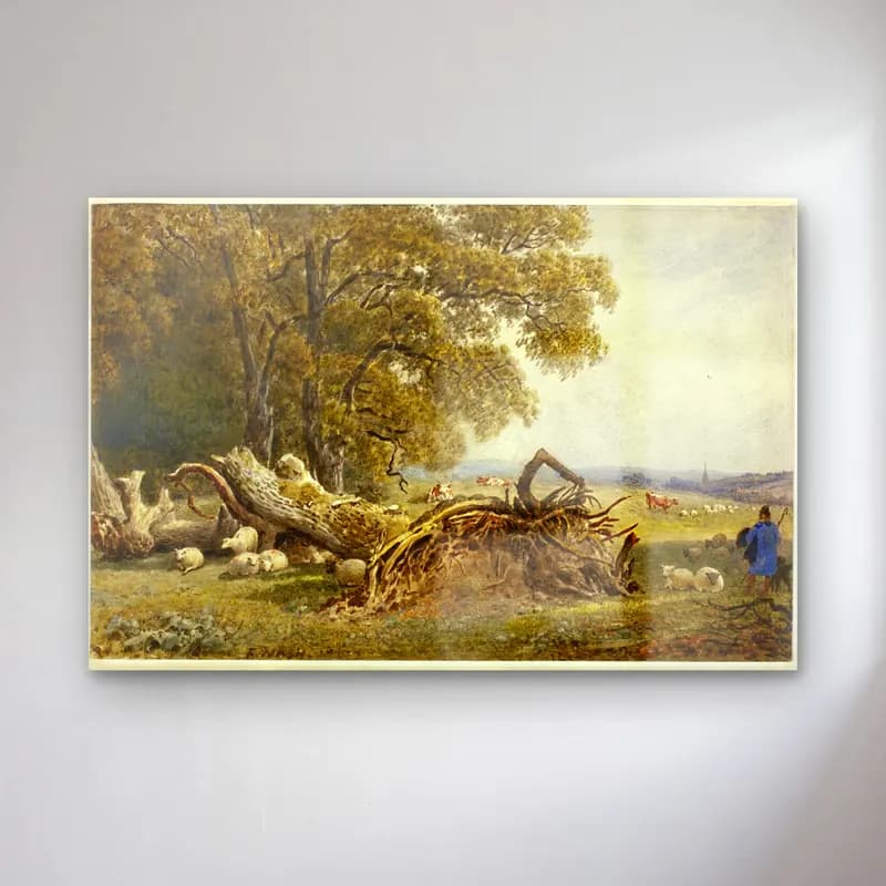 Suluboya Kır Evi No. 39 cam tablo — Suluboya Kır Evi No. 39 — suluboya kır evi