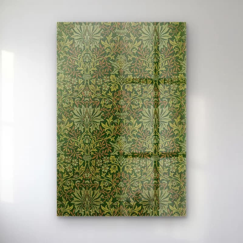 Flower Garden – William Morris s cam tablo — Flower Garden – William Morris s — botanik i̇llüstrasyon çiçek deseni