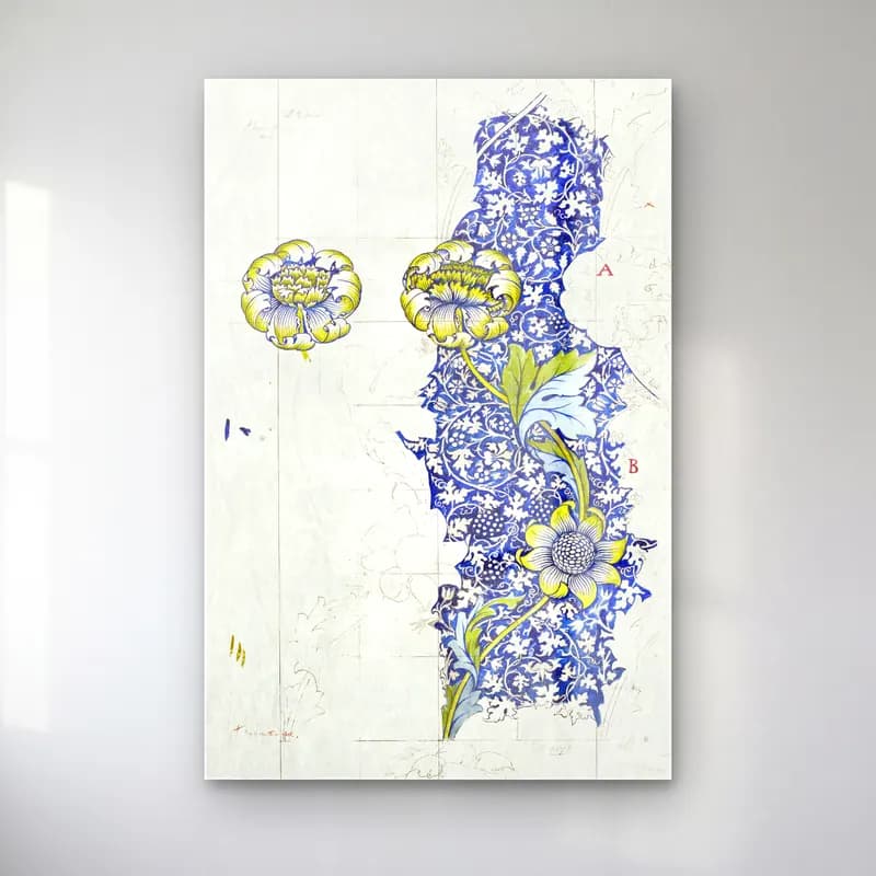 Botanik İllüstrasyon Çiçek Deseni No. 162 cam tablo — Botanik İllüstrasyon Çiçek Deseni No. 162 — botanik i̇llüstrasyon çiçek deseni