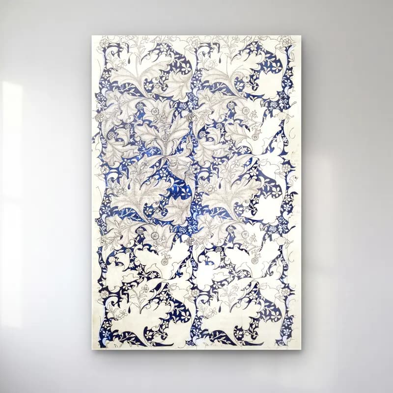 Botanik İllüstrasyon Çiçek Deseni No. 16 cam tablo — Botanik İllüstrasyon Çiçek Deseni No. 16 — botanik i̇llüstrasyon çiçek deseni