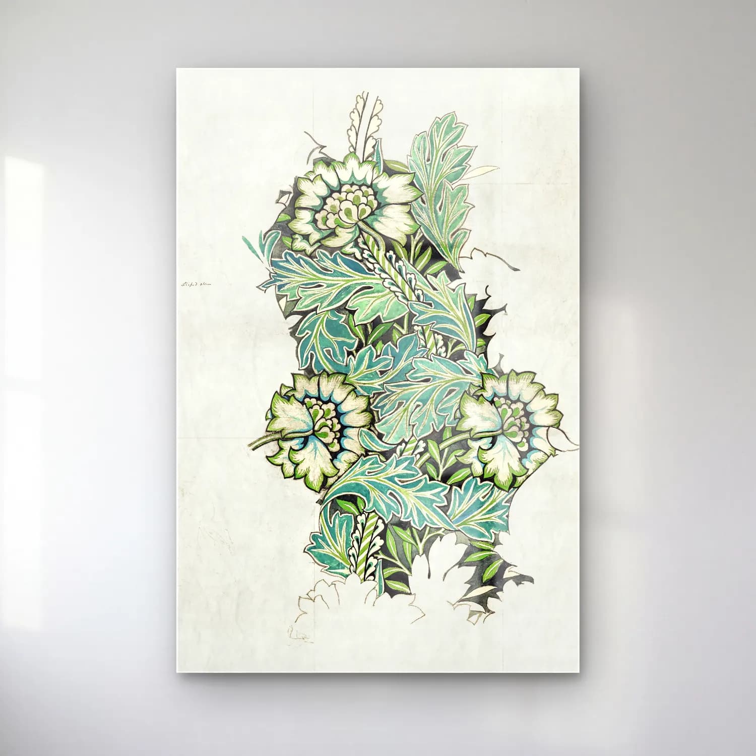 Botanik İllüstrasyon Çiçek Deseni No. 163 cam tablo — Botanik İllüstrasyon Çiçek Deseni No. 163 — botanik i̇llüstrasyon çiçek deseni