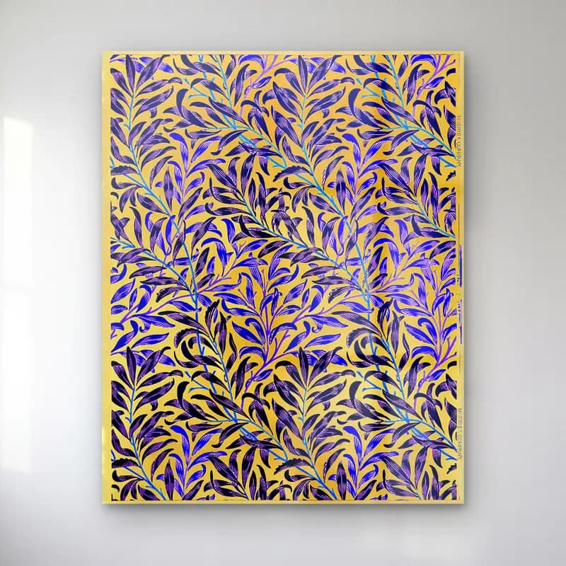 Maksimalist Çiçek Deseni No. 63 cam tablo — Maksimalist Çiçek Deseni No. 63 — maksimalist çiçek deseni