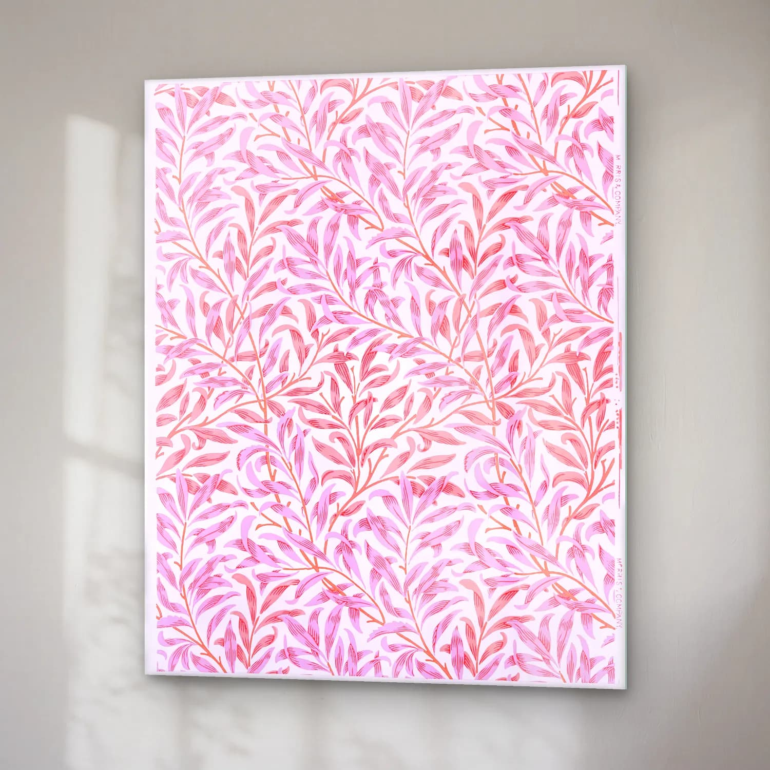 Pastel Çiçek Deseni No. 224 cam tablo — sağ açıdan görünüm