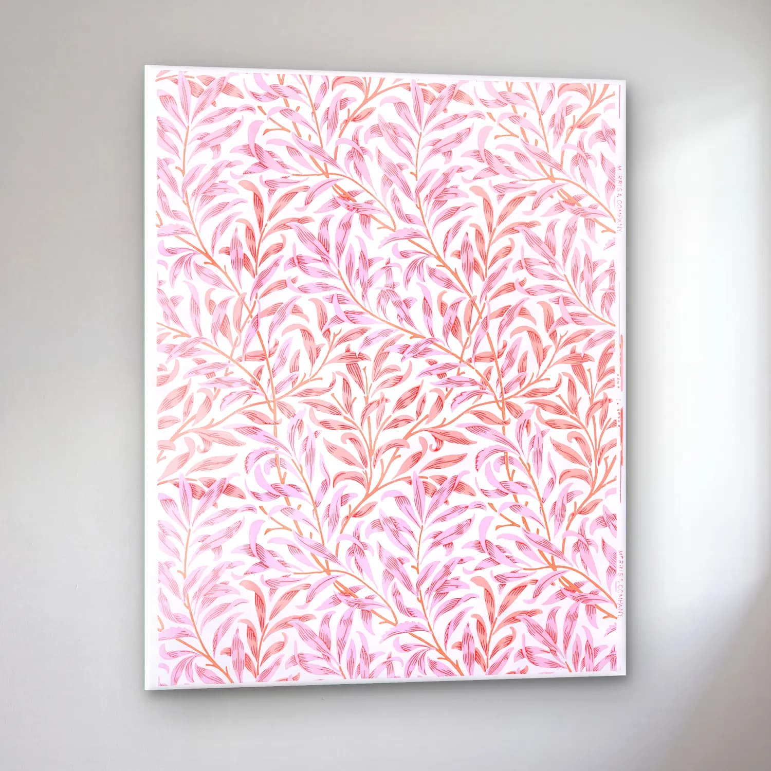 Pastel Çiçek Deseni No. 224 cam tablo — sol açıdan görünüm