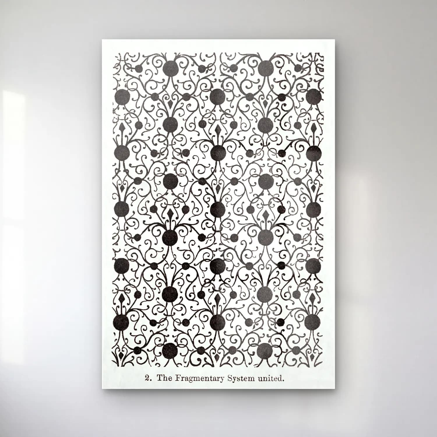 Siyah Beyaz Çiçek Deseni No. 18 cam tablo — Siyah Beyaz Çiçek Deseni No. 18 — siyah beyaz çiçek deseni