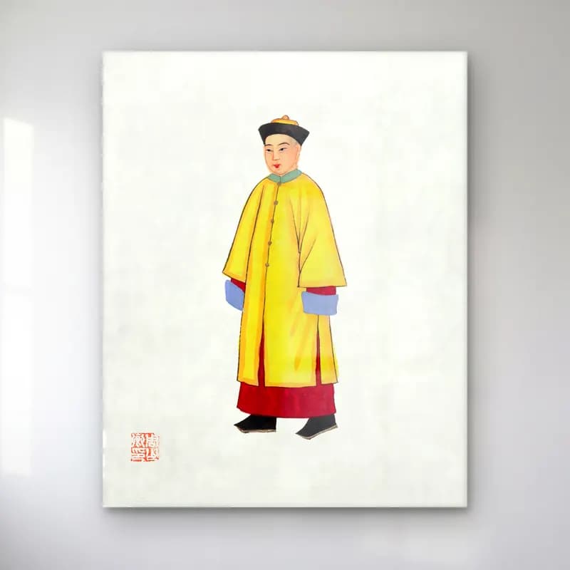 Suluboya Erkek Portresi No. 4 cam tablo — Suluboya Erkek Portresi No. 4 — suluboya erkek portresi