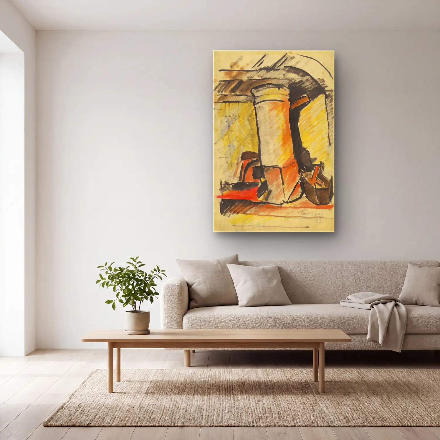 Zolo Palugyay – Still life - study for a painting cam tablo — açık renk salonda