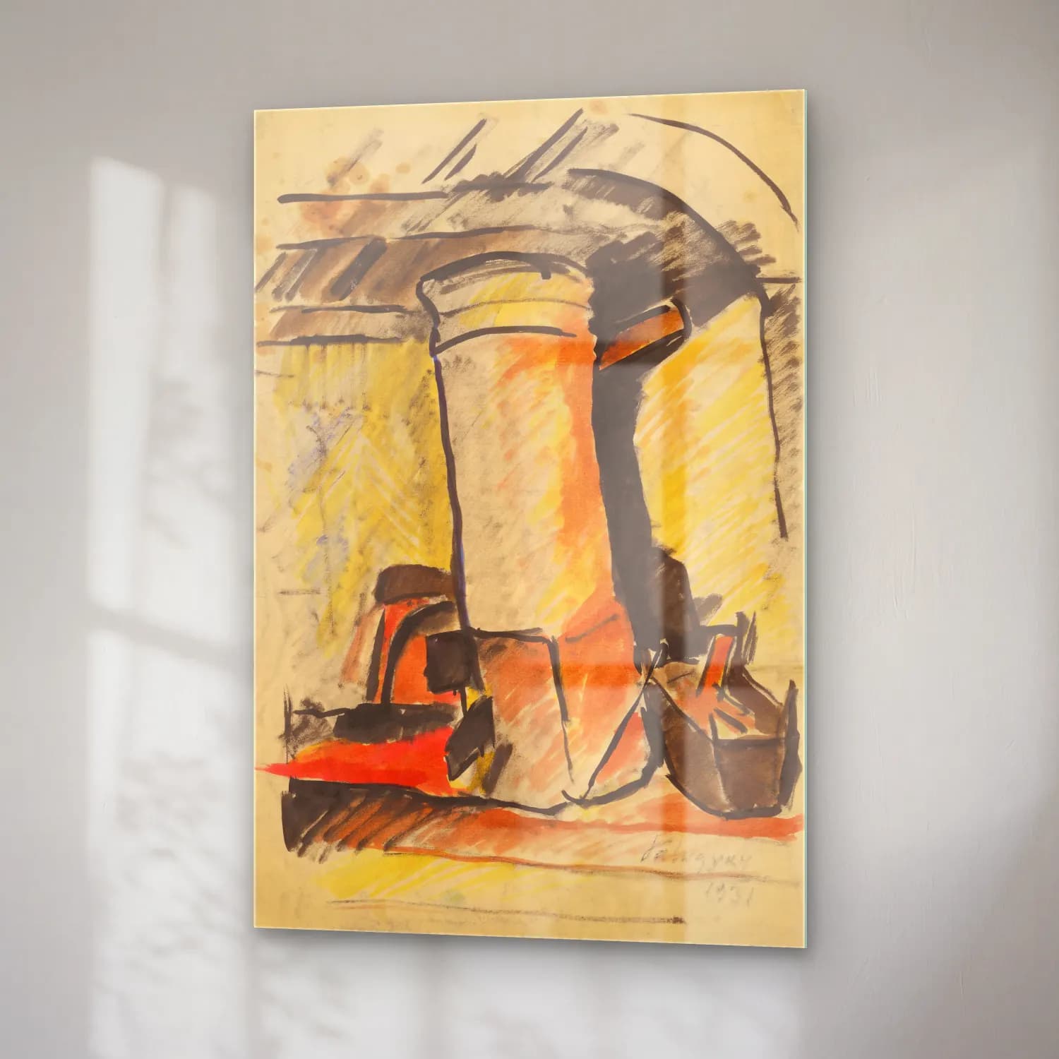Zolo Palugyay – Still life - study for a painting cam tablo — sağ açıdan görünüm
