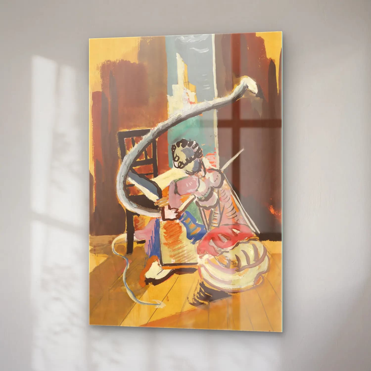 Cyprián Majerník – Study for painting in a circus setting cam tablo — sağ açıdan görünüm
