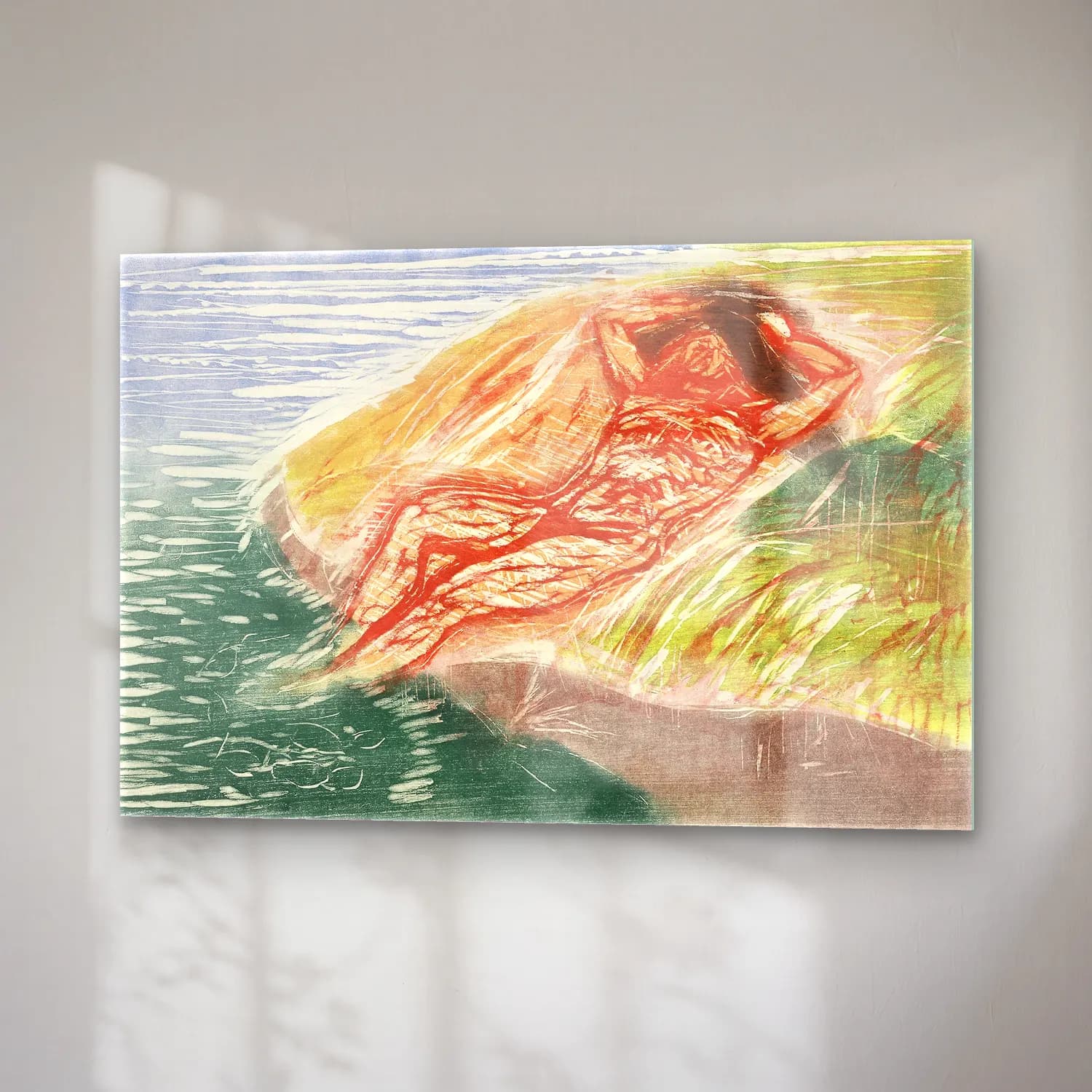 Edvard Munch – Sunbathing I cam tablo — sağ açıdan görünüm