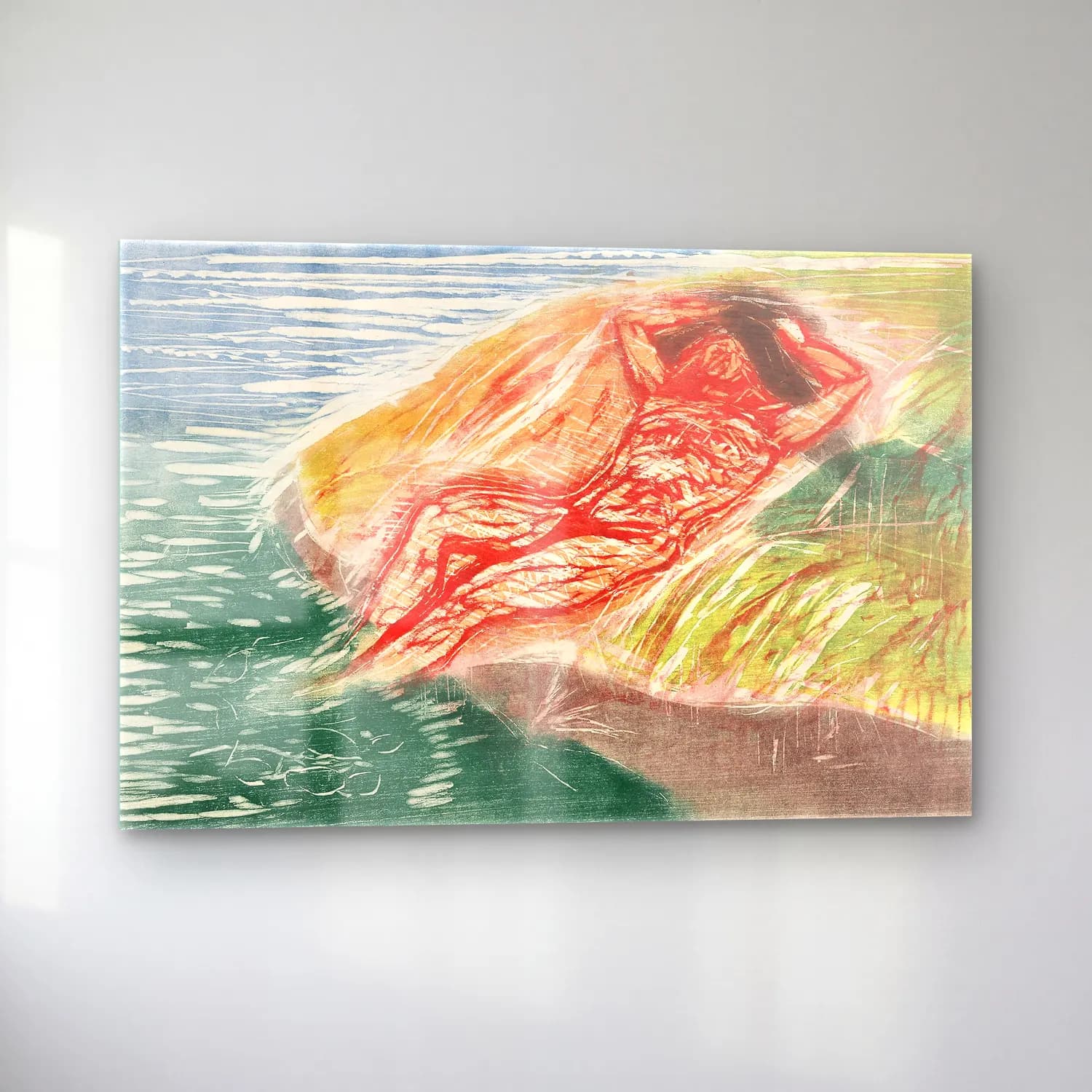 Edvard Munch – Sunbathing I cam tablo — sol açıdan görünüm