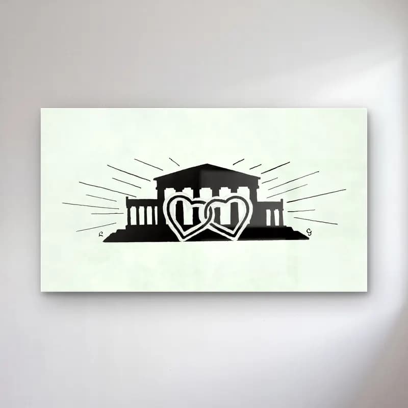 Siyah Beyaz Roma cam tablo — Siyah Beyaz Roma — siyah beyaz roma