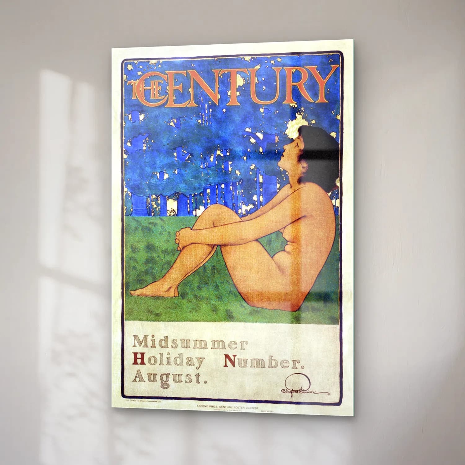 Maxfield Parrish – The Century Midsummer holiday number (ca. 1897) cam tablo — sağ açıdan görünüm