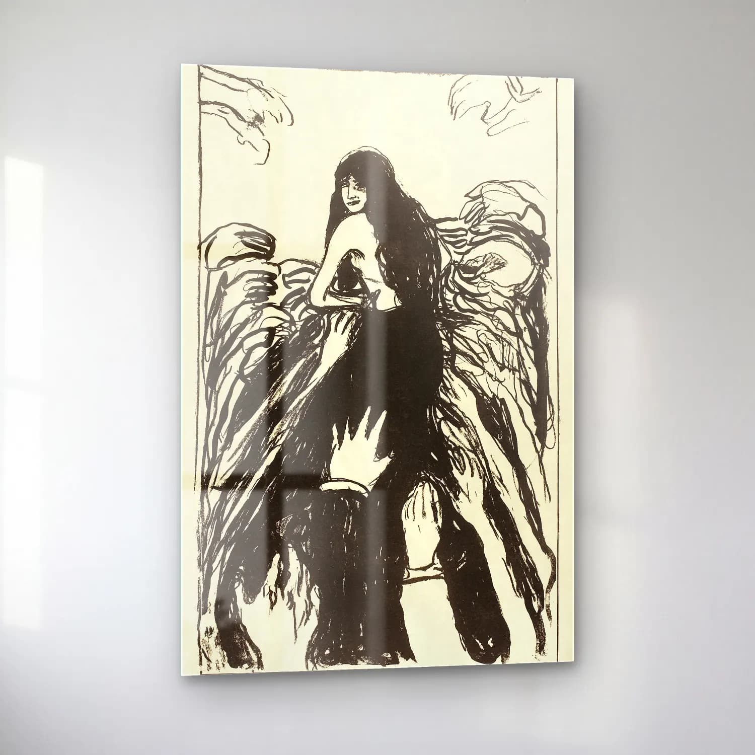 Edvard Munch – The Hands cam tablo — sol açıdan görünüm