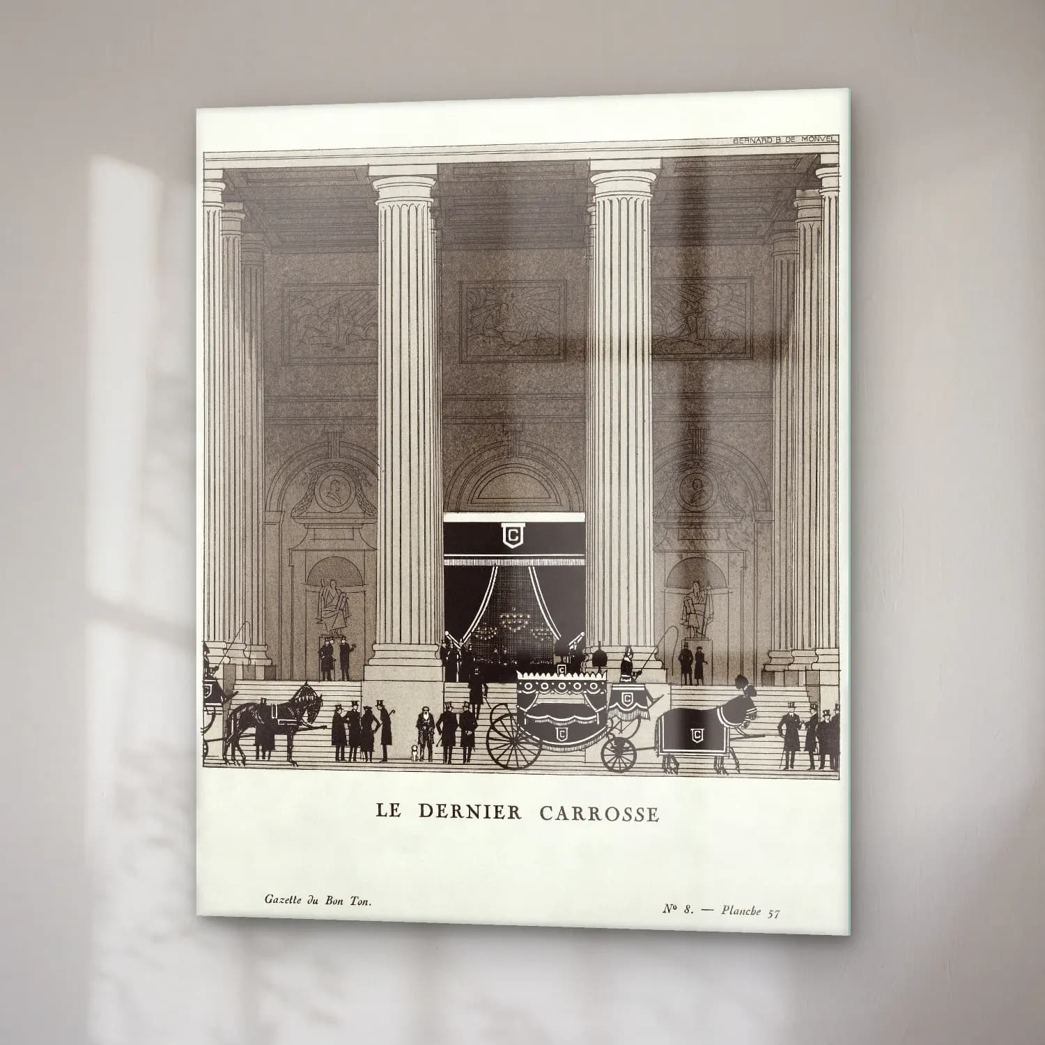 Bon Ton – The Last Coach Bernard Boutet de Monvel, published in… cam tablo — sağ açıdan görünüm