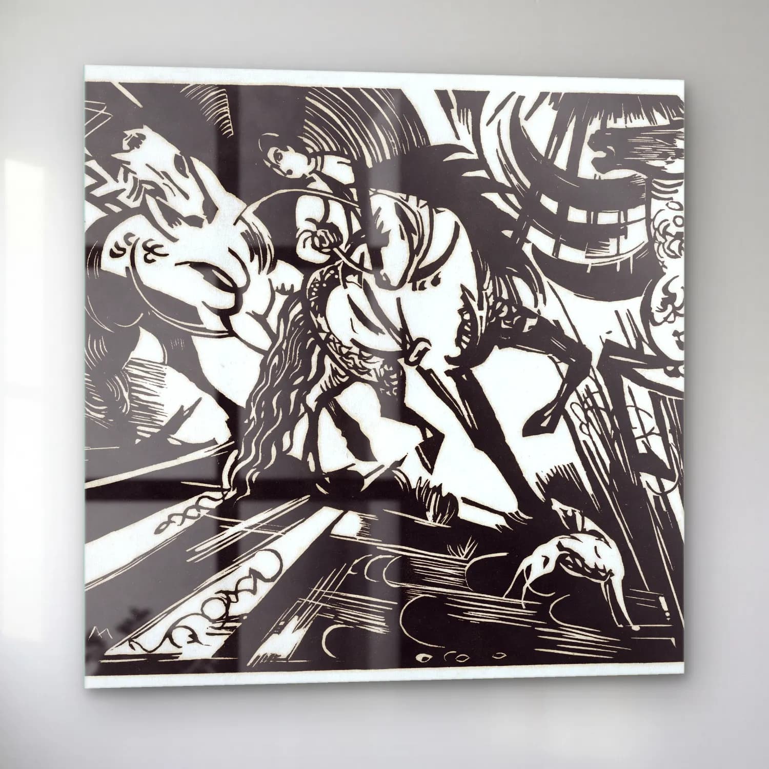 Franz Marc – The Riding School cam tablo — sol açıdan görünüm