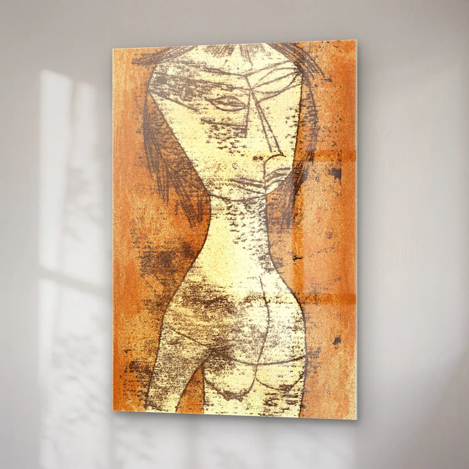Paul Klee – The Saint of the Inner Light (Die Helige vom inner Licht) No. 3 cam tablo — sağ açıdan görünüm