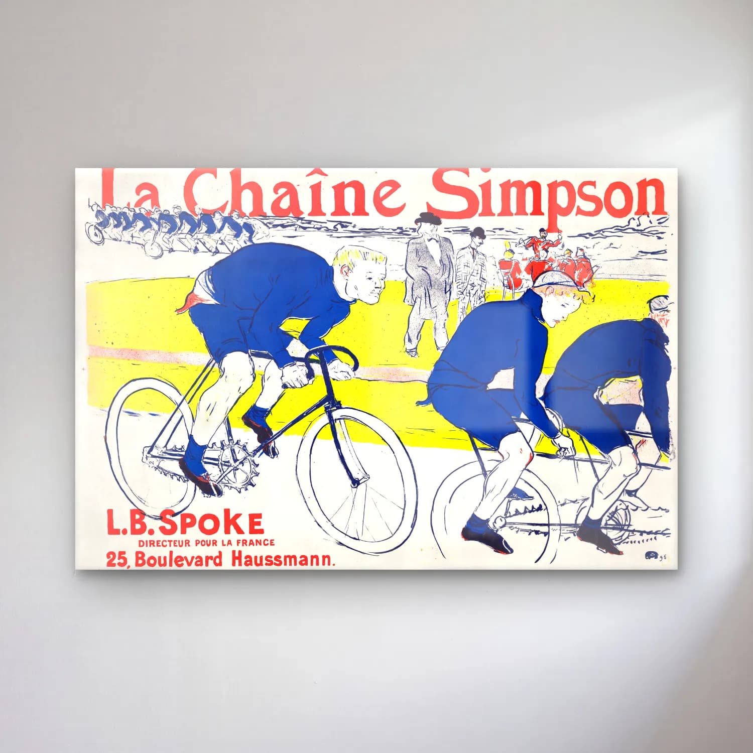 Henri de Toulouse-Lautrec – The Simpson Channel, vintage cam tablo — Henri de Toulouse-Lautrec – The Simpson Channel, vintage — vintage poster bisiklet