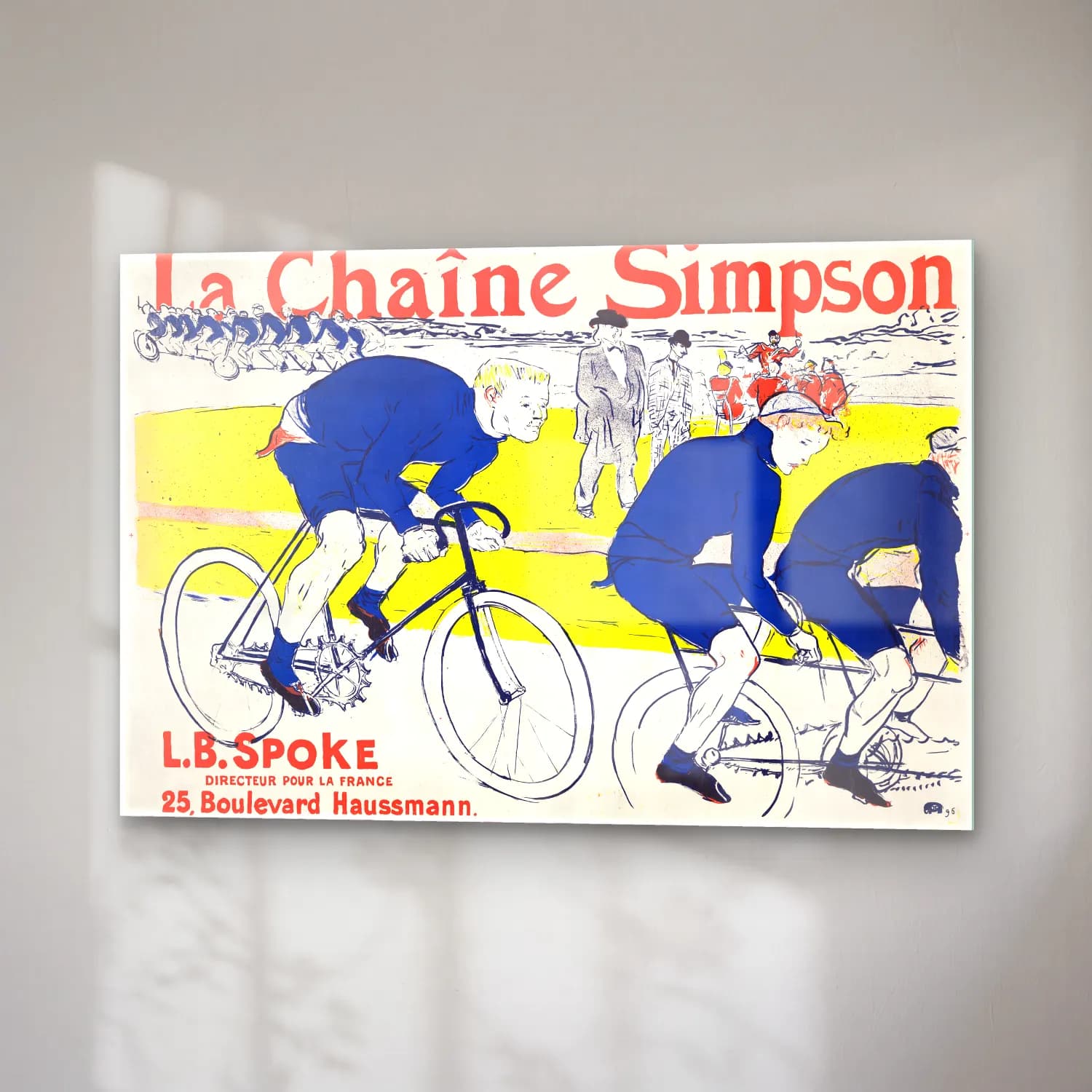 Henri de Toulouse-Lautrec – The Simpson Channel, vintage cam tablo — sağ açıdan görünüm