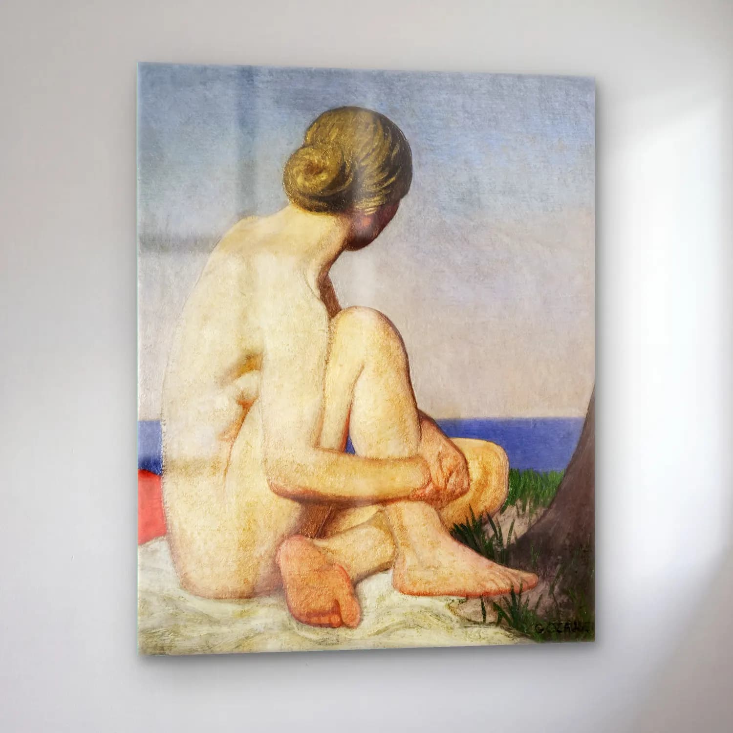 Sir George Clausen – The Watcher cam tablo — sol açıdan görünüm