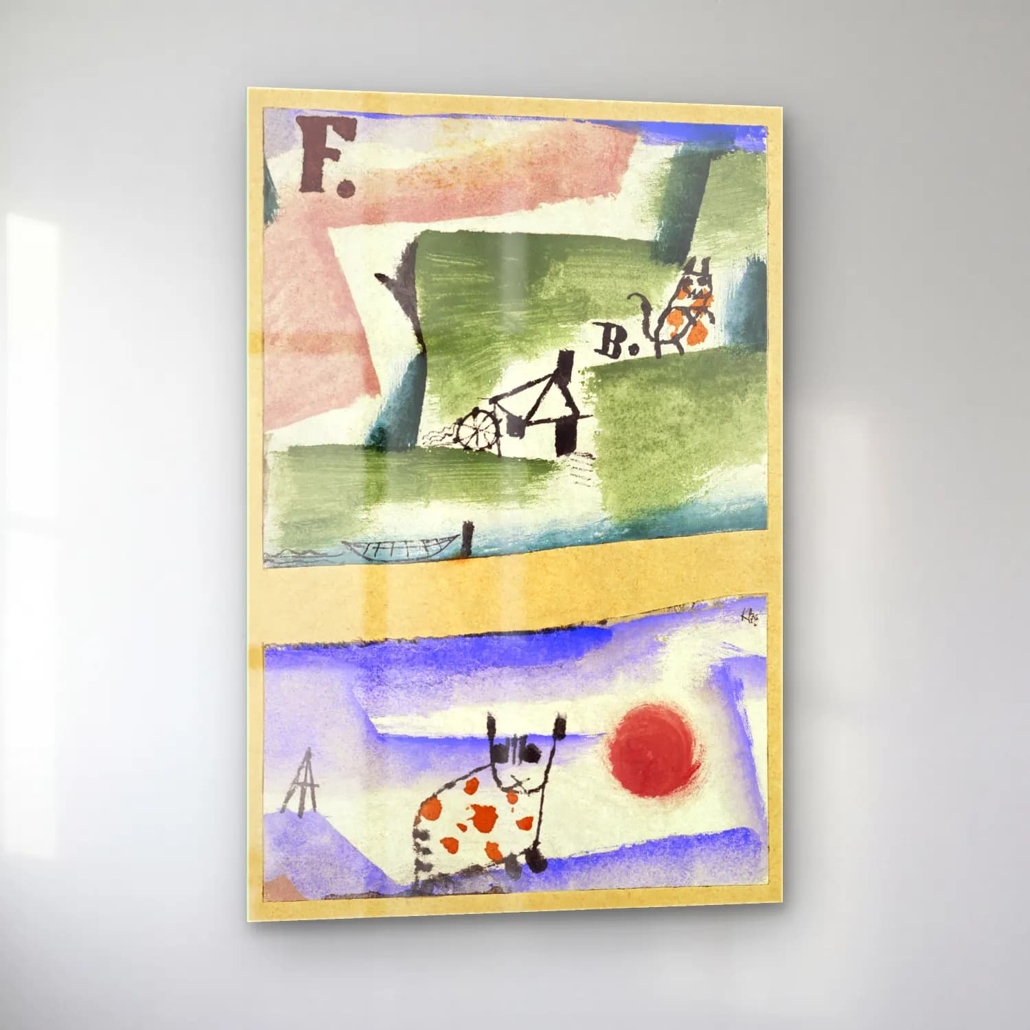 Paul Klee – Tomcat s Turf cam tablo — sol açıdan görünüm