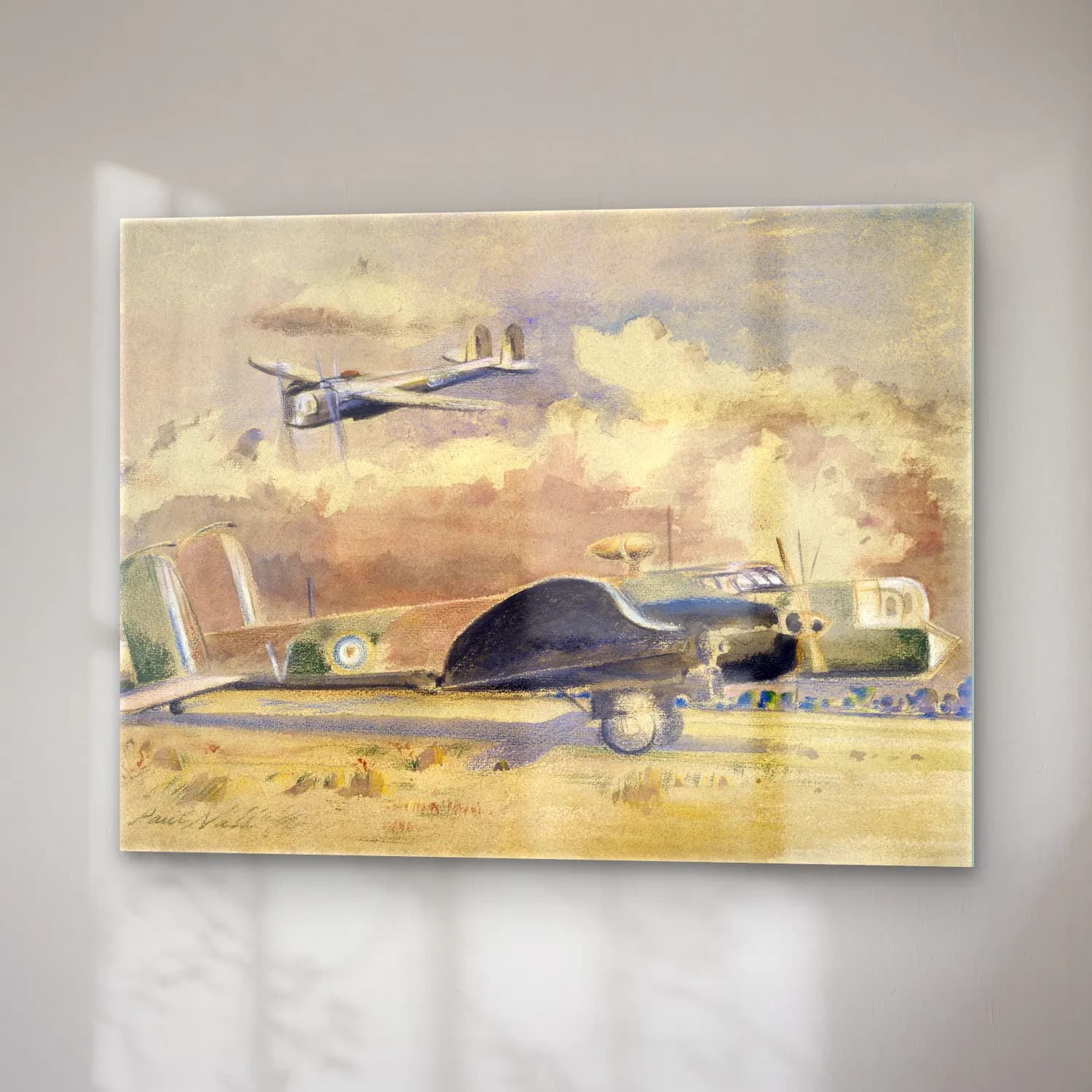 Paul Nash – Whitley Bombers Sunning cam tablo — sağ açıdan görünüm