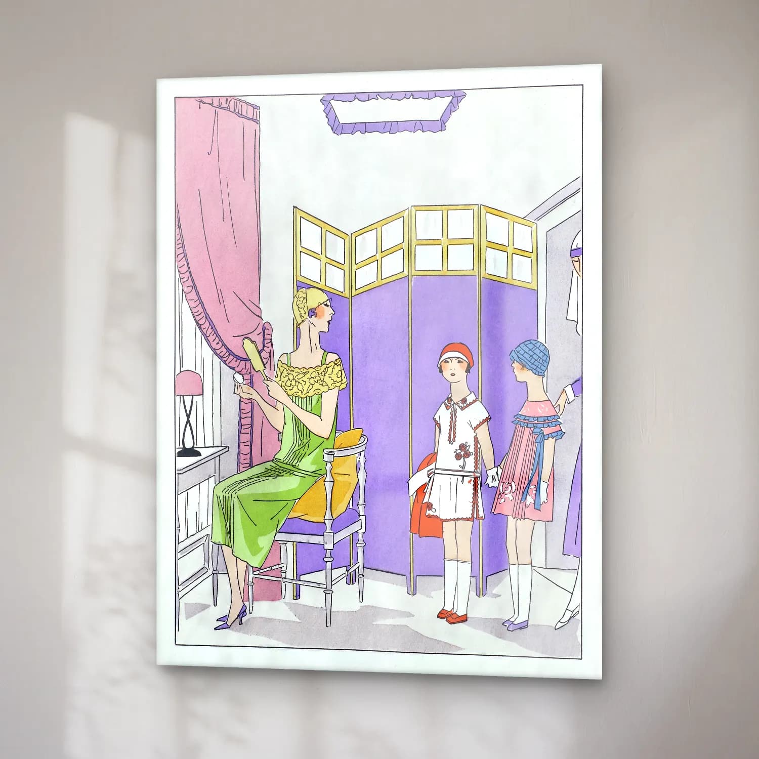 Maggy Rouff – Woman at the dressing table cam tablo — sağ açıdan görünüm
