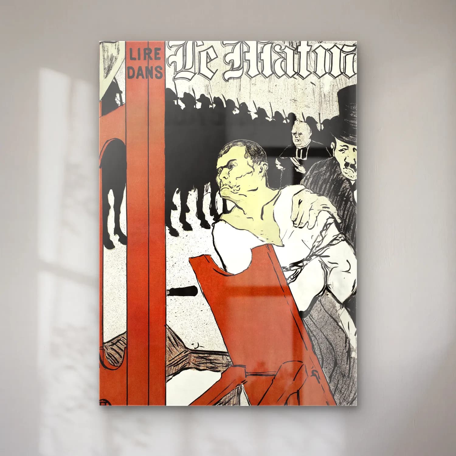 Vintage Poster Kalabalık Cadde No. 10 cam tablo — Vintage Poster Kalabalık Cadde No. 10 — vintage poster kalabalık cadde