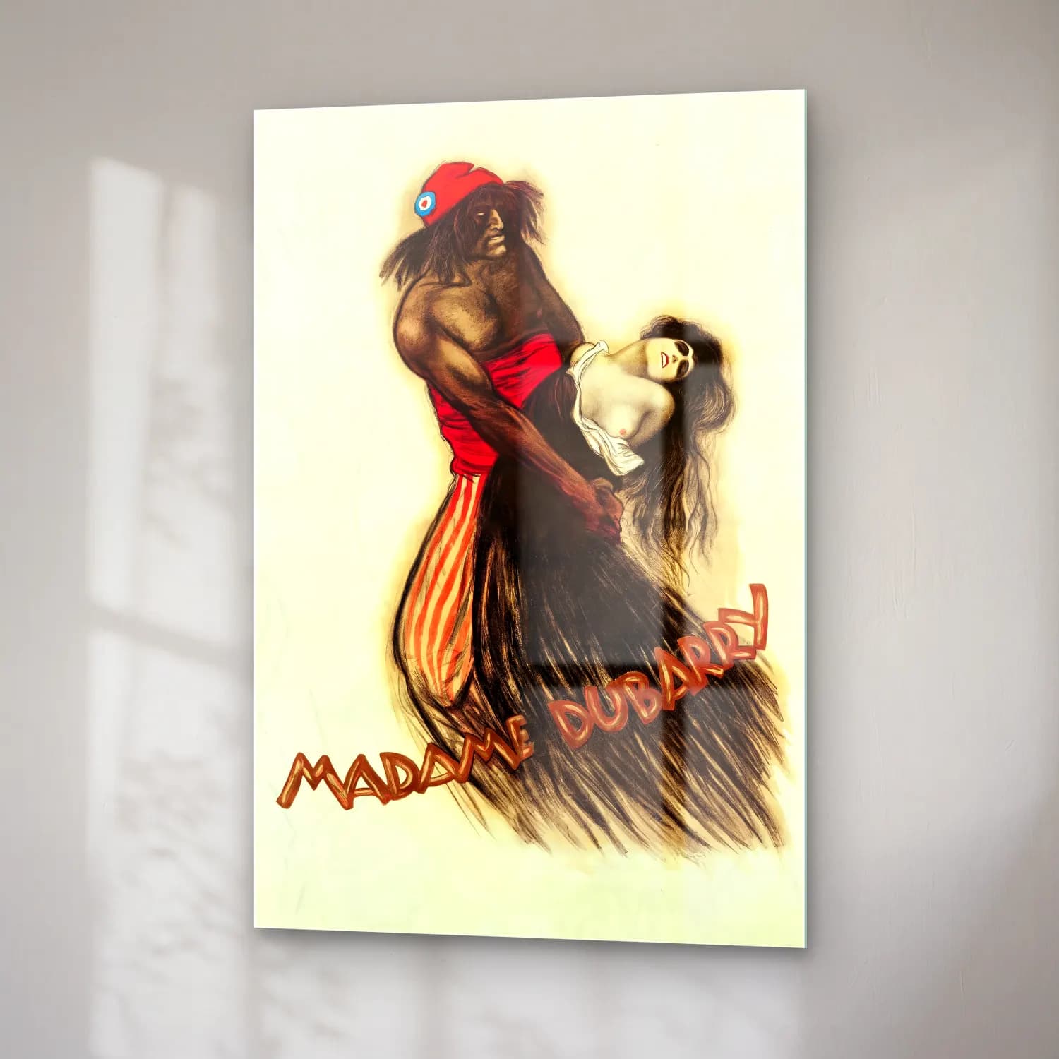 Vintage Poster Dansçılar No. 14 cam tablo — sağ açıdan görünüm