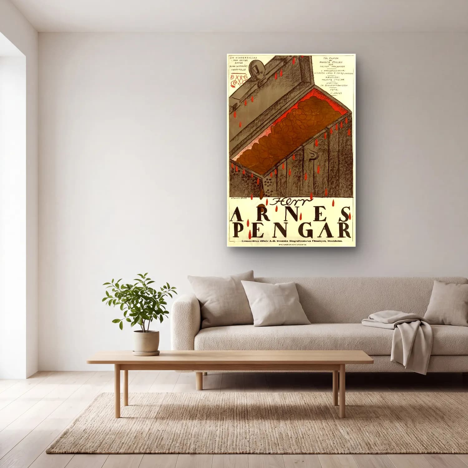 Vintage Poster Mumlar – Kırmızı Tonlar cam tablo — açık renk salonda