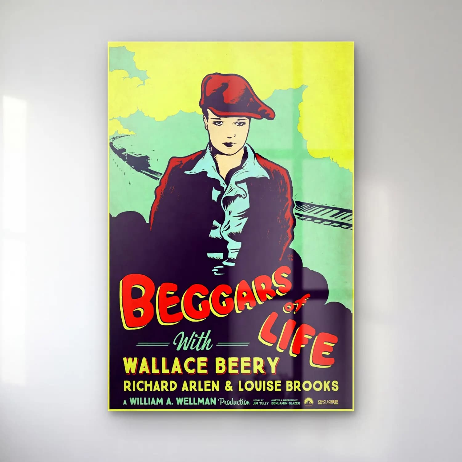 Vintage Poster Şapkalı Kadın No. 14 cam tablo — Vintage Poster Şapkalı Kadın No. 14 — vintage poster şapkalı kadın