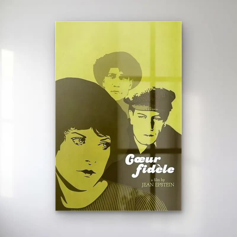 Vintage Poster Şapkalı Kadın No. 15 cam tablo — Vintage Poster Şapkalı Kadın No. 15 — vintage poster şapkalı kadın