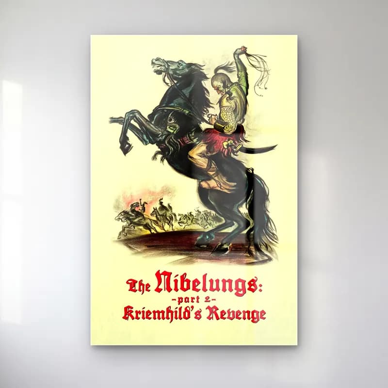 Vintage Poster Atlı No. 6 cam tablo — Vintage Poster Atlı No. 6 — vintage poster atlı