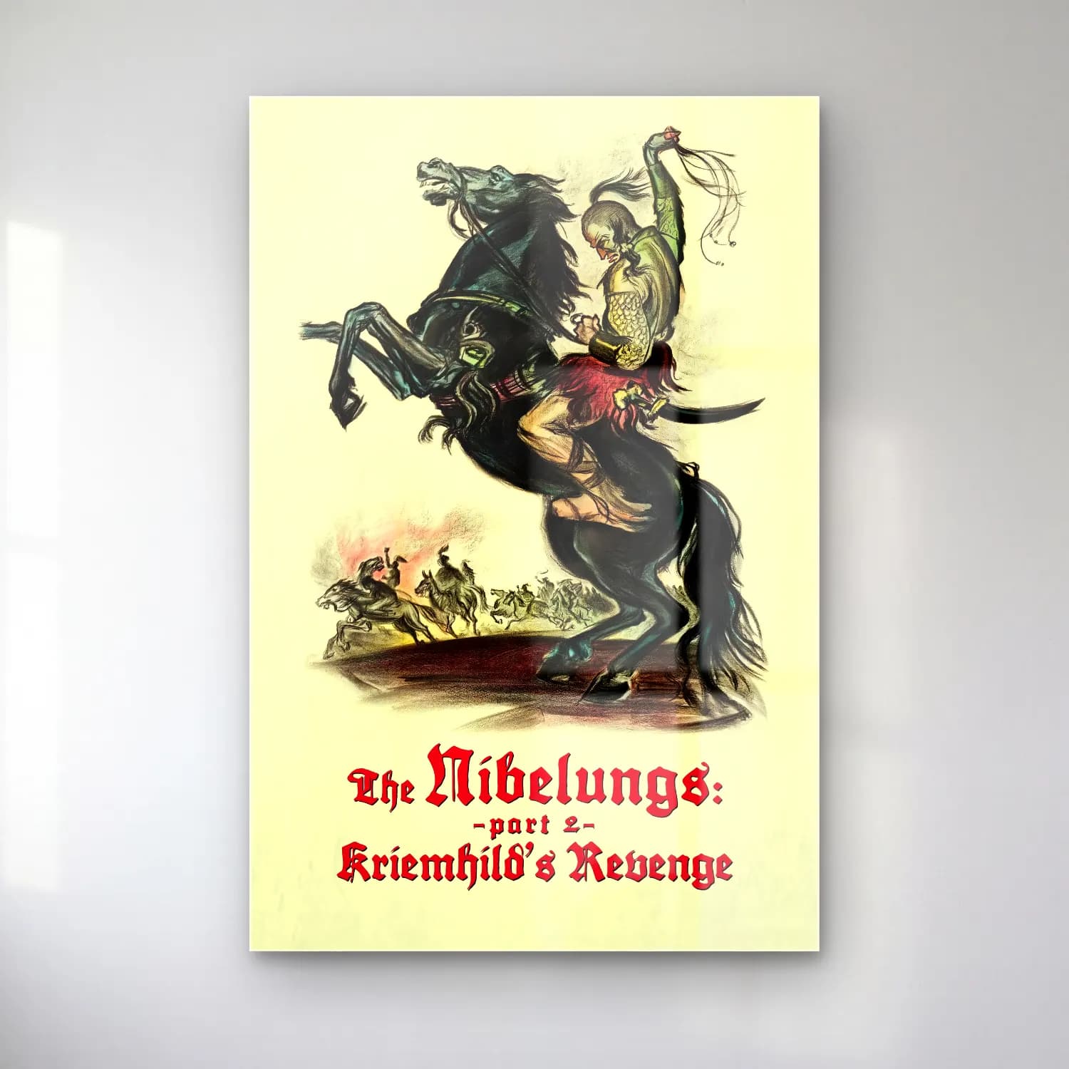Vintage Poster Atlı No. 6 cam tablo — Vintage Poster Atlı No. 6 — vintage poster atlı