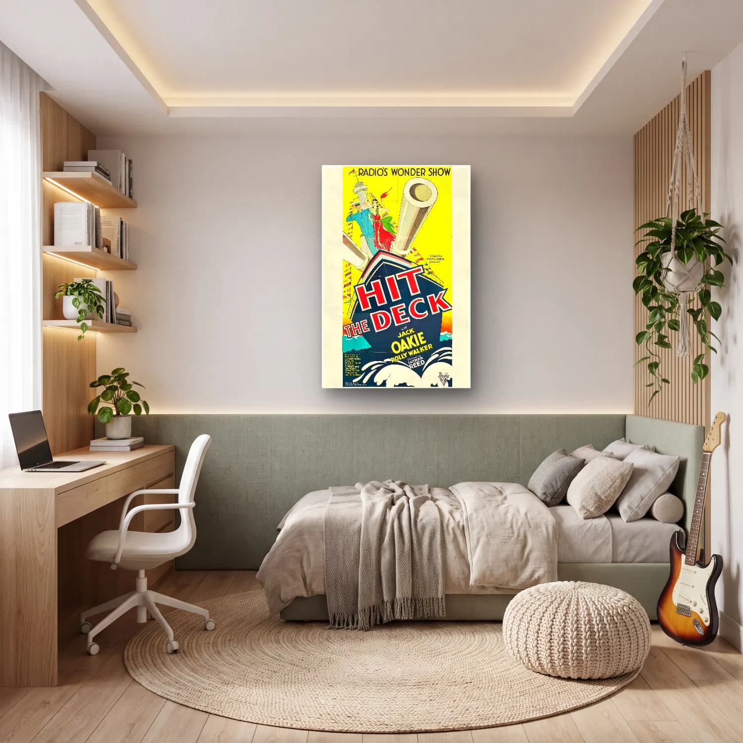 Vintage Poster Yelken Yarışı No. 2 cam tablo — genç odasında