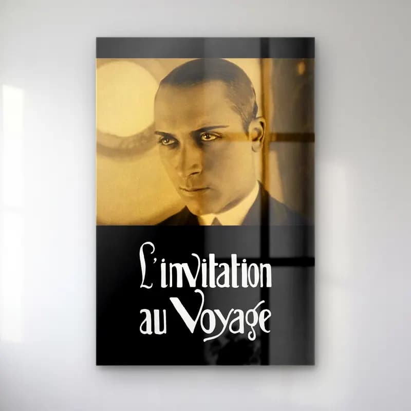 Vintage Poster Erkek Portresi No. 12 cam tablo — Vintage Poster Erkek Portresi No. 12 — vintage poster erkek portresi