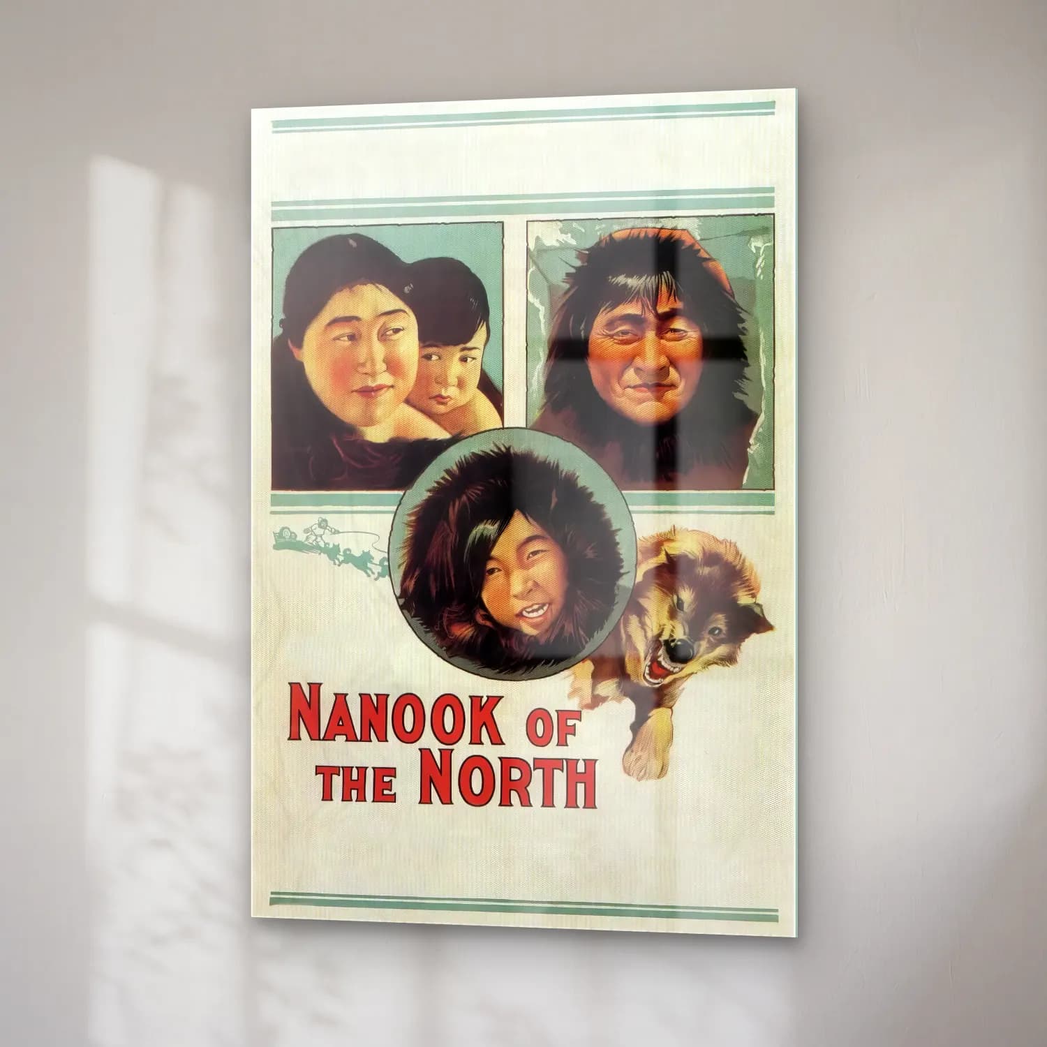 Vintage Poster Kurt cam tablo — sağ açıdan görünüm