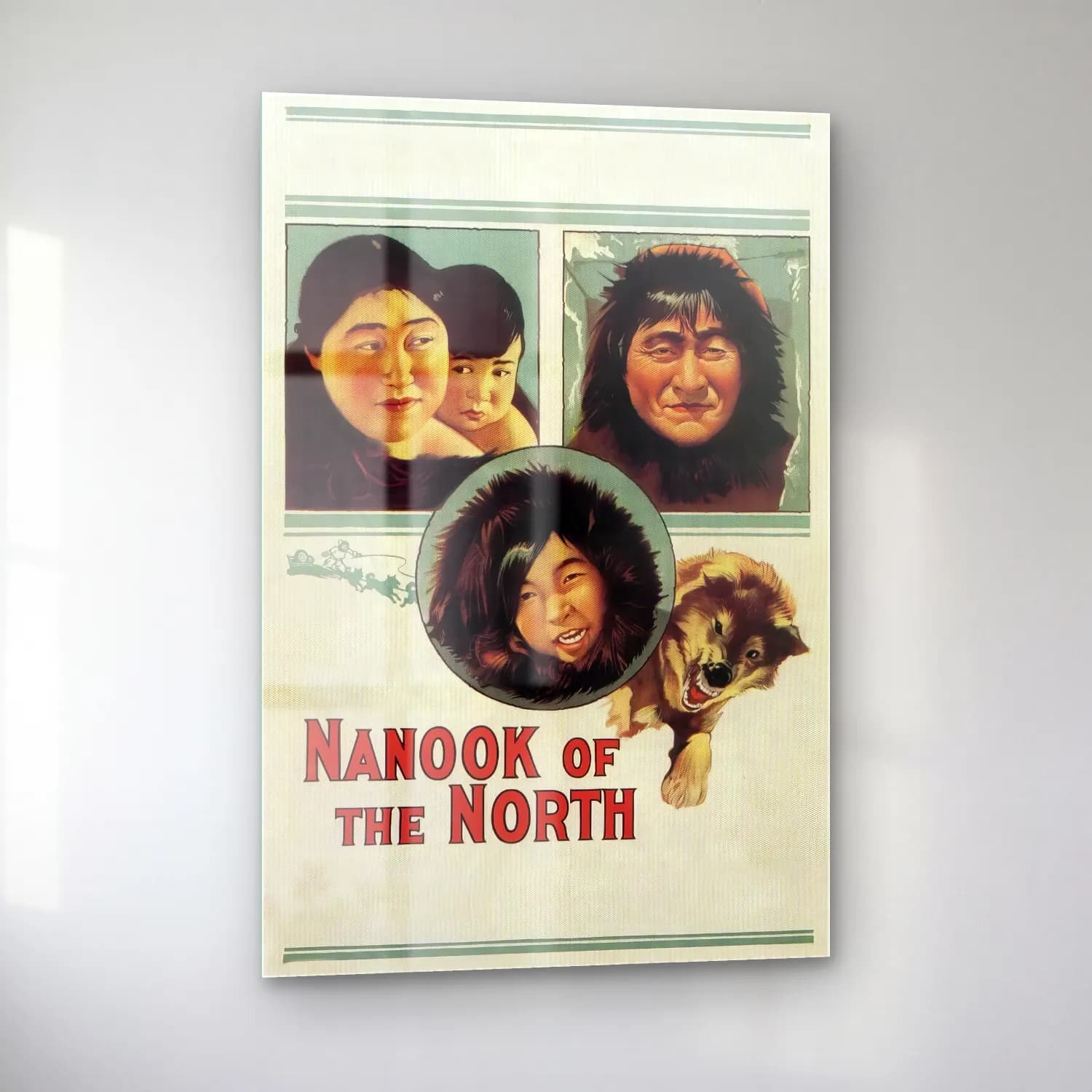 Vintage Poster Kurt cam tablo — sol açıdan görünüm