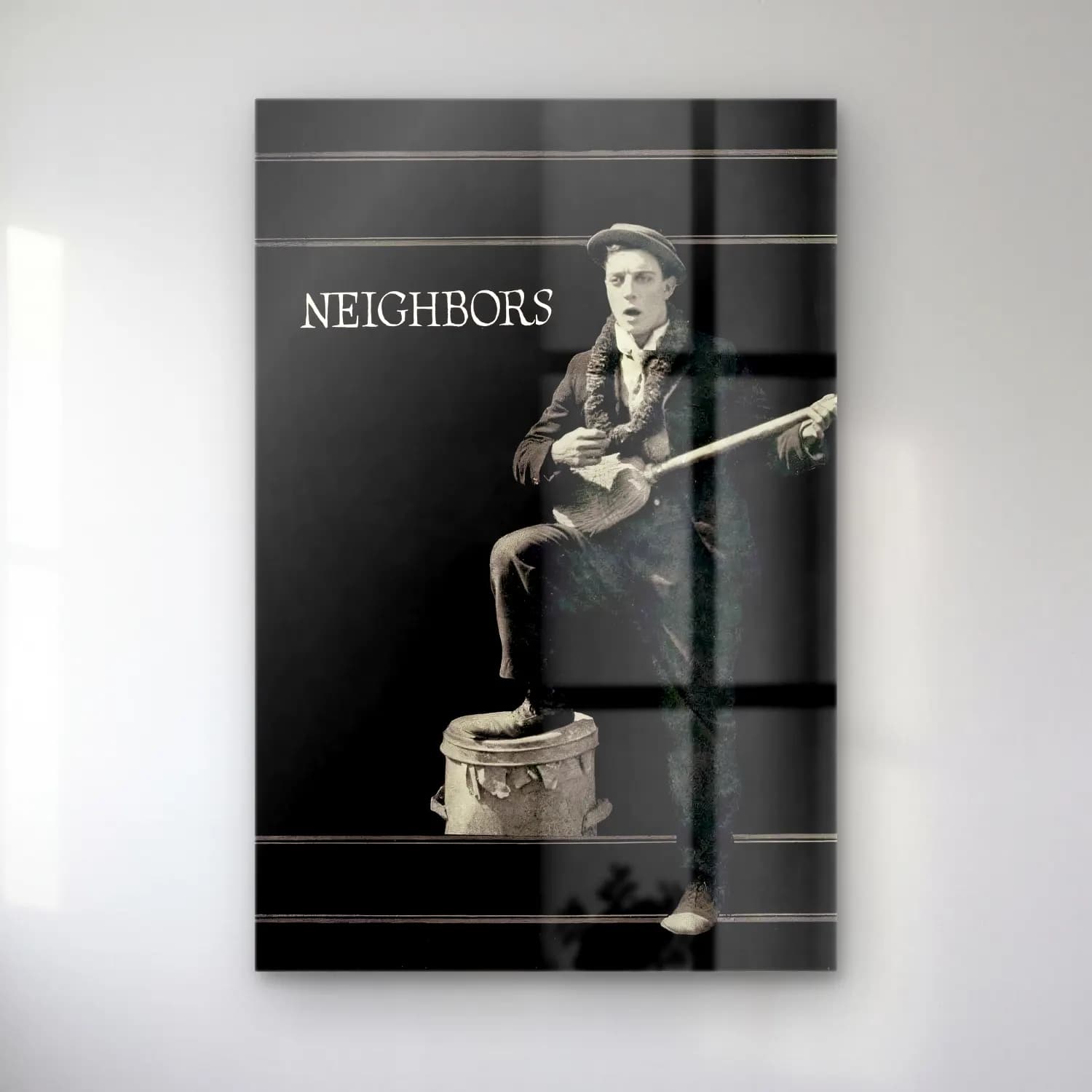 Vintage Poster Gitar – Siyah Beyaz Tonlar cam tablo — Vintage Poster Gitar – Siyah Beyaz Tonlar — vintage poster gitar