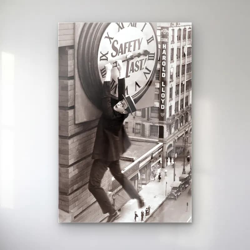 Vintage Poster Saat cam tablo — Vintage Poster Saat — vintage poster saat