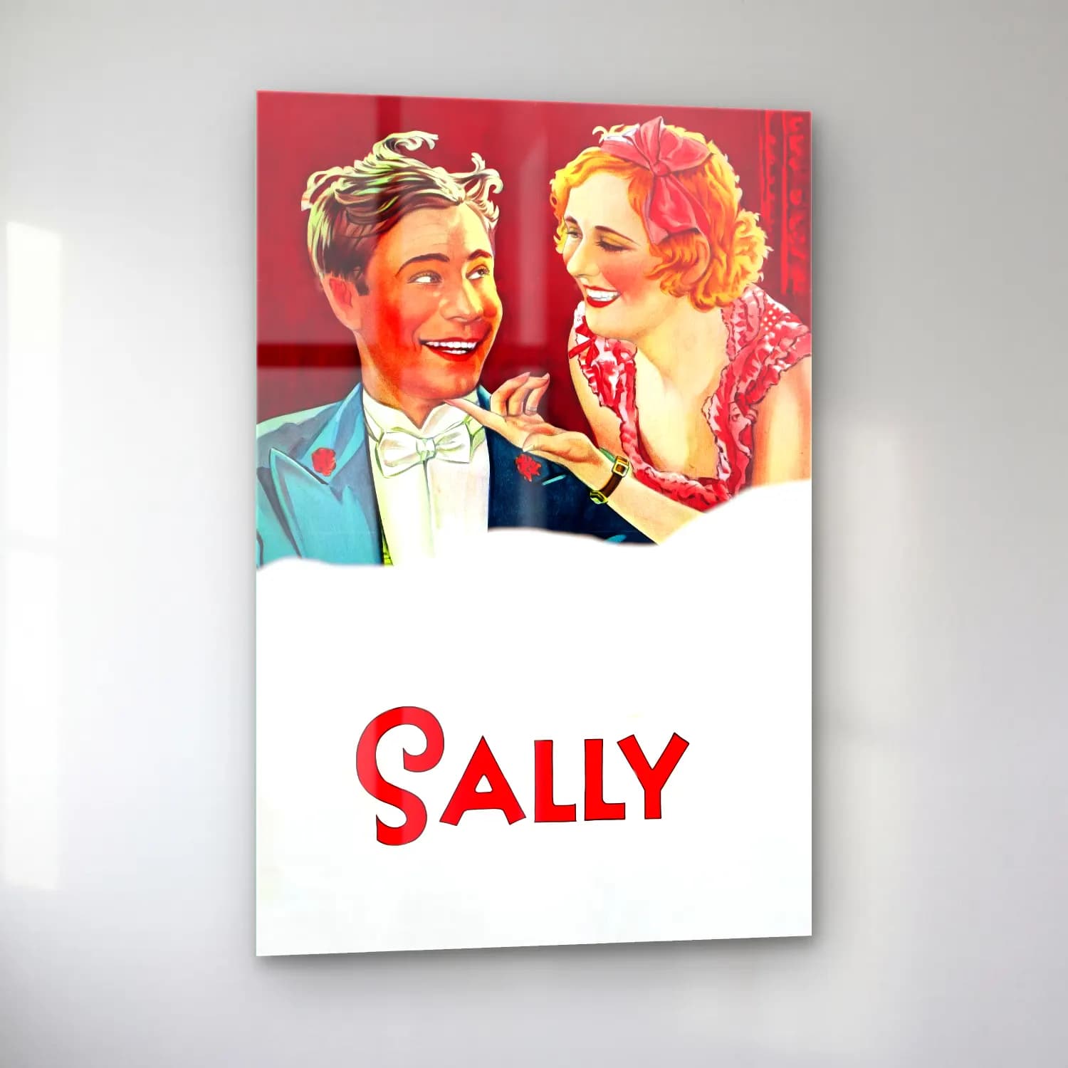 Vintage Poster Noel Baba No. 24 cam tablo — sol açıdan görünüm