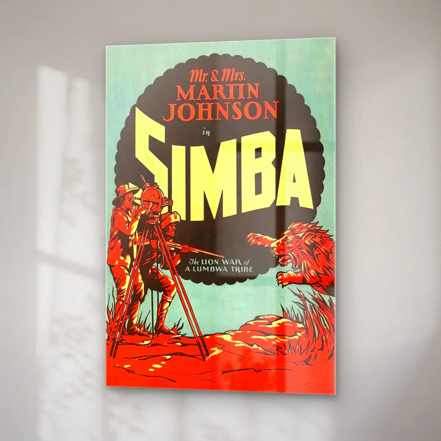 Vintage Poster Savaş Sahnesi No. 8 cam tablo — sağ açıdan görünüm