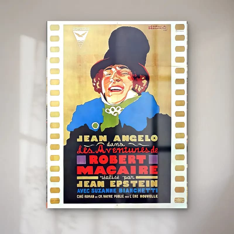 Vintage Poster Erkek Portresi No. 14 cam tablo — Vintage Poster Erkek Portresi No. 14 — vintage poster erkek portresi