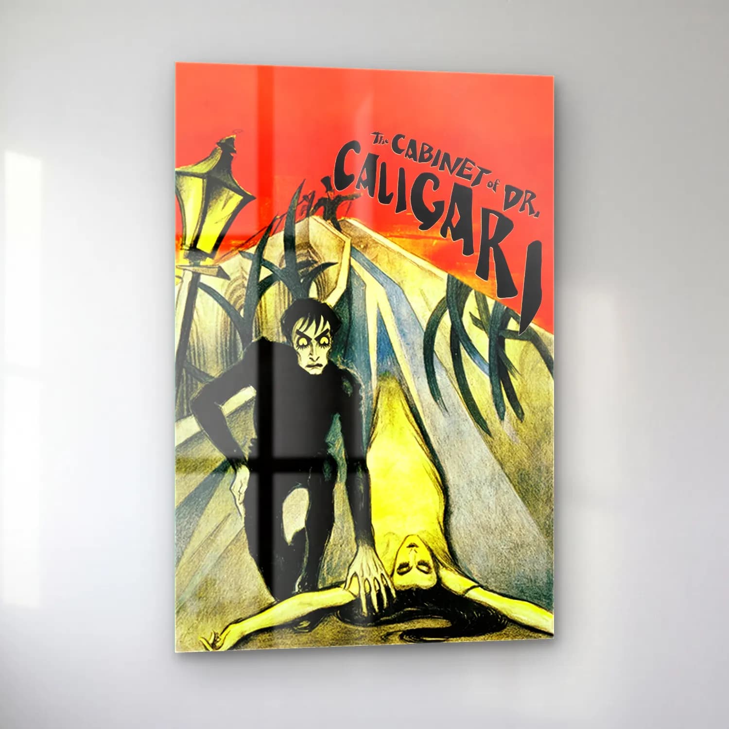 Vintage Poster Erkek Portresi No. 15 cam tablo — sol açıdan görünüm