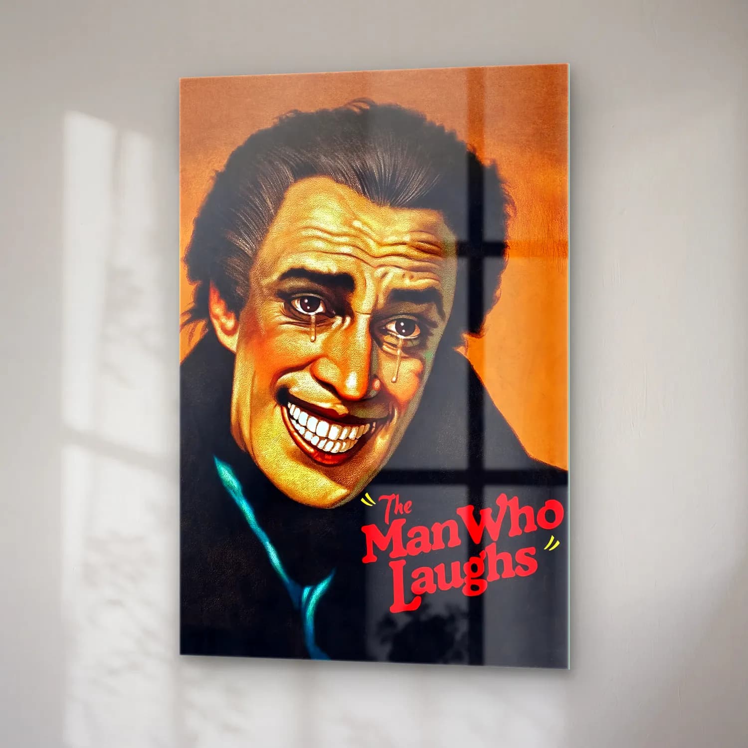 Vintage Poster Erkek Portresi No. 16 cam tablo — sağ açıdan görünüm